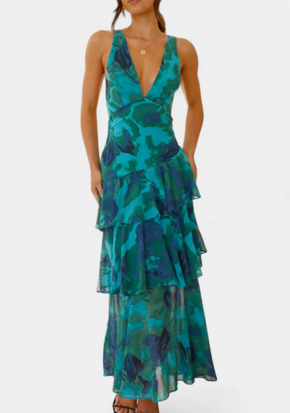 Diana™ | Elegant V-neck Dress