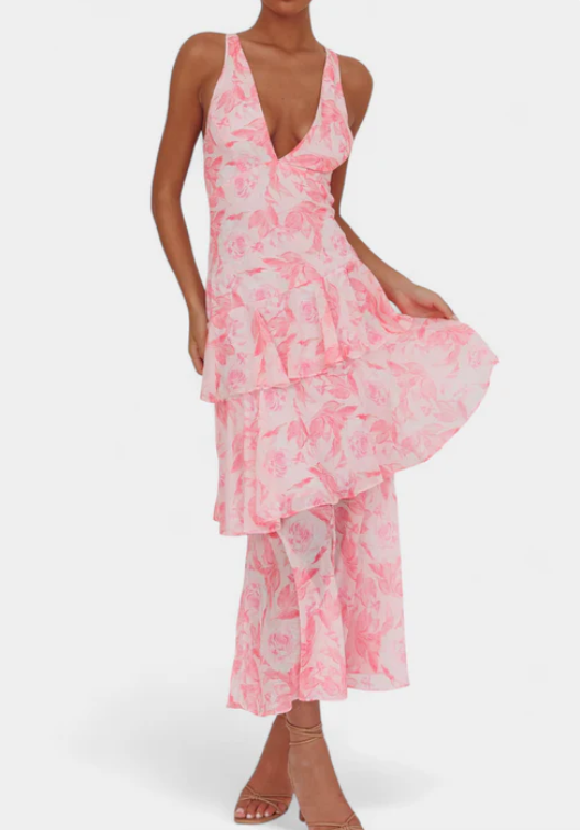 Diana™ | Elegant V-neck Dress