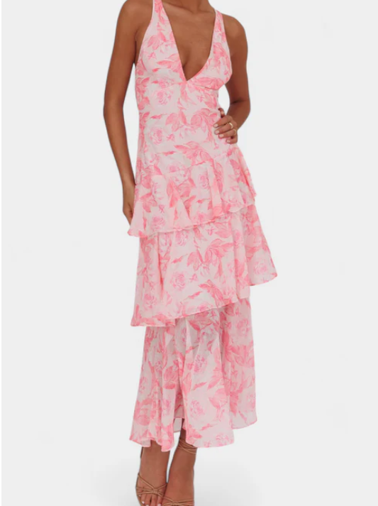 Diana™ | Elegant V-neck Dress