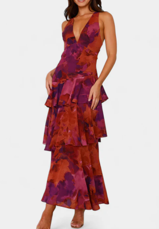 Diana™ | Elegant V-neck Dress