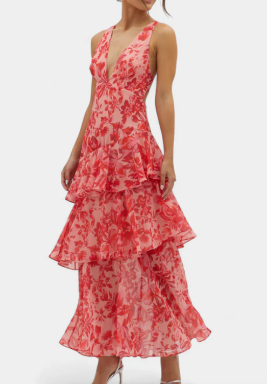 Diana™ | Elegant V-neck Dress