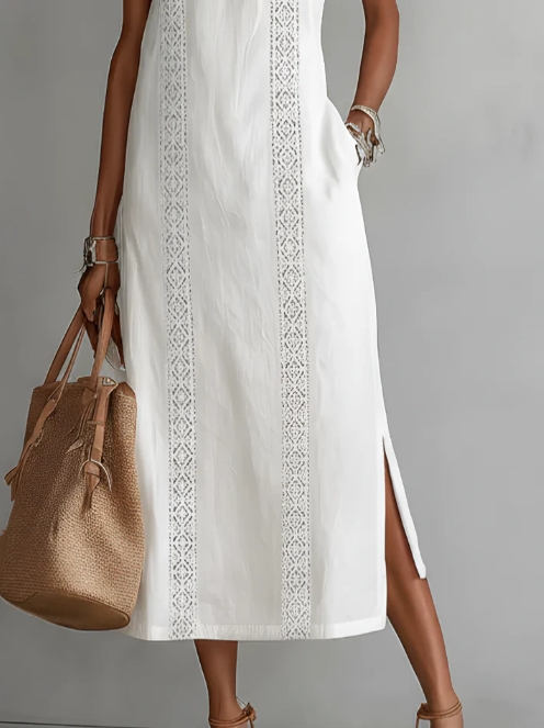 JIMENA™ | LINEN MIDI DRESS