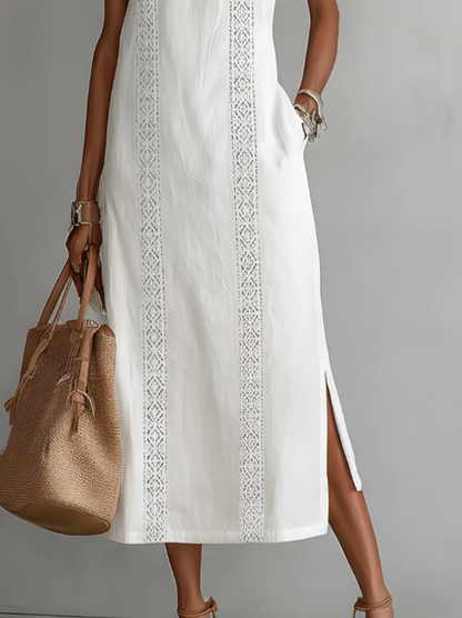JIMENA™ | LINEN MIDI DRESS