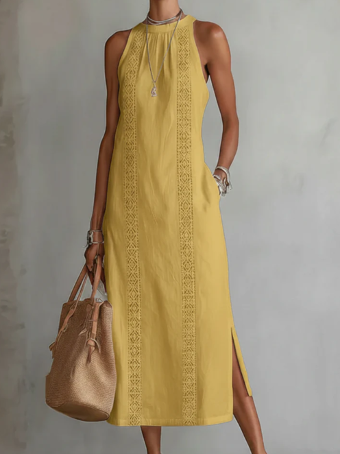 JIMENA™ | LINEN MIDI DRESS