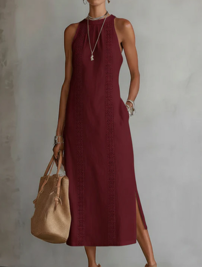 JIMENA™ | LINEN MIDI DRESS