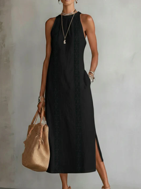 JIMENA™ | LINEN MIDI DRESS