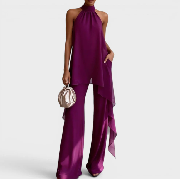 CLARA™ | ELEGANT HALTER NECK SET