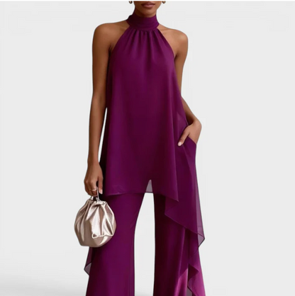 CLARA™ | ELEGANT HALTER NECK SET