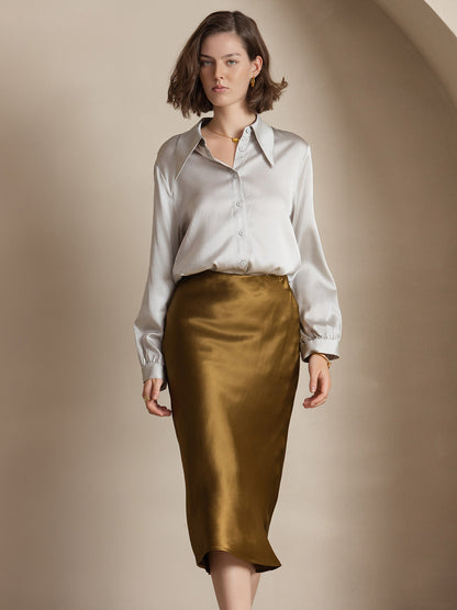 CLASSIC AND ELEGANT SILK SKIRT