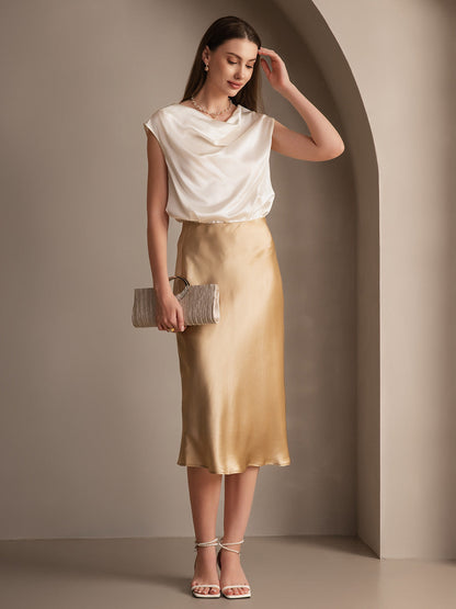 CLASSIC AND ELEGANT SILK SKIRT
