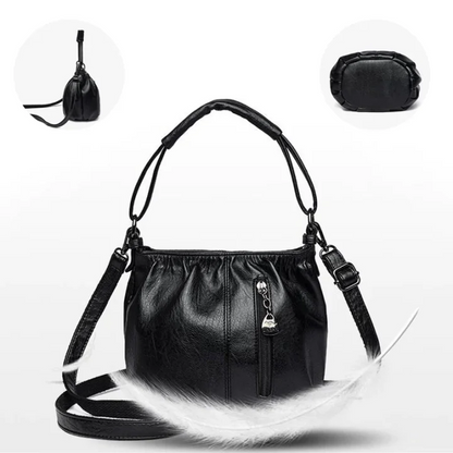 Ruched handbag