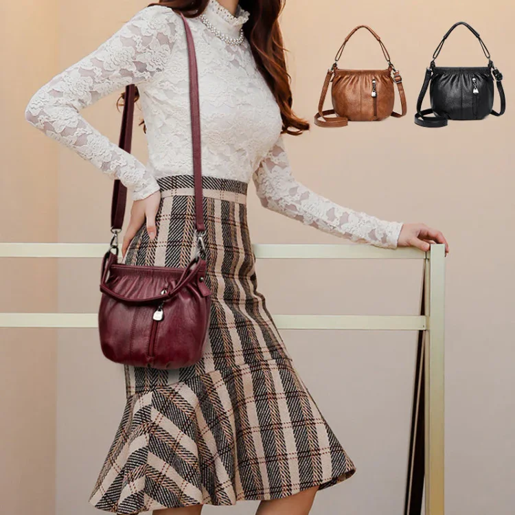 Ruched handbag