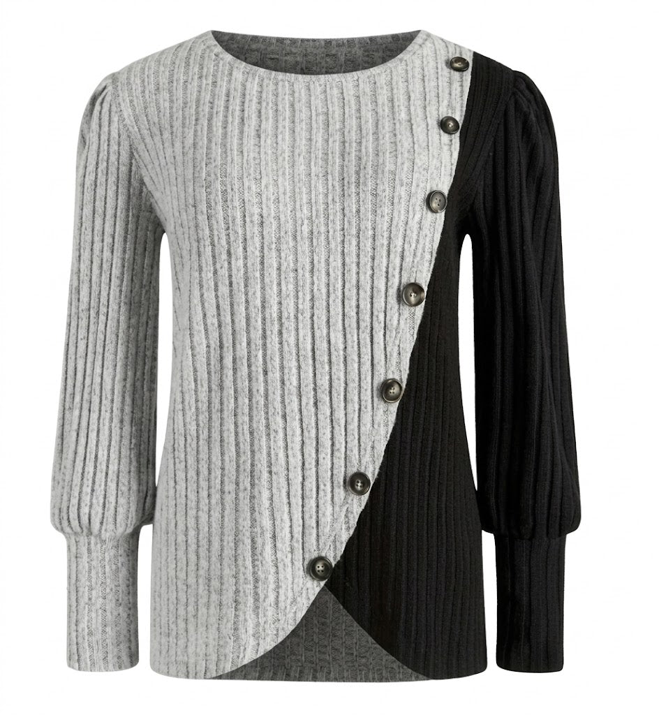 KNIT BUTTON-UP CARDIGAN