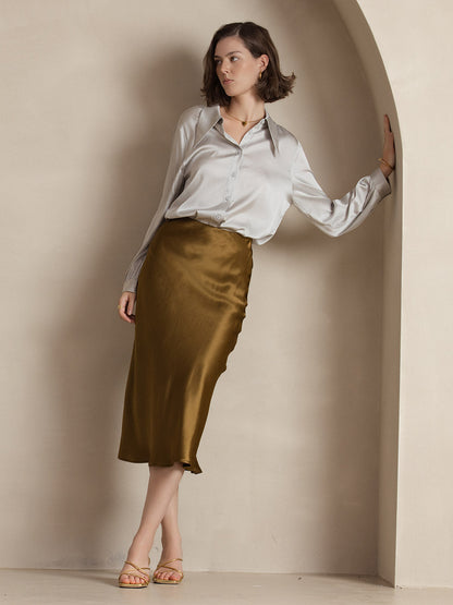 CLASSIC AND ELEGANT SILK SKIRT