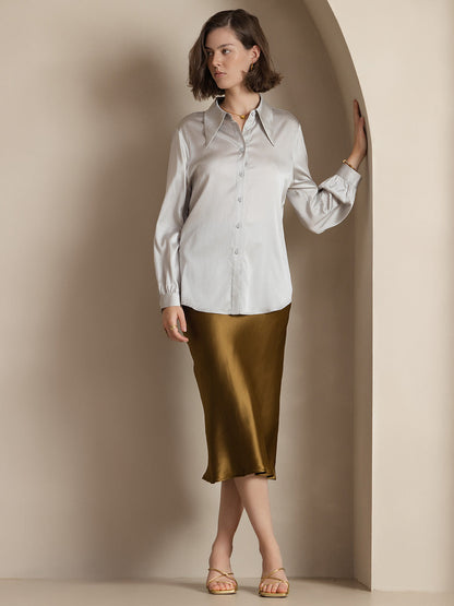 CLASSIC AND ELEGANT SILK SKIRT