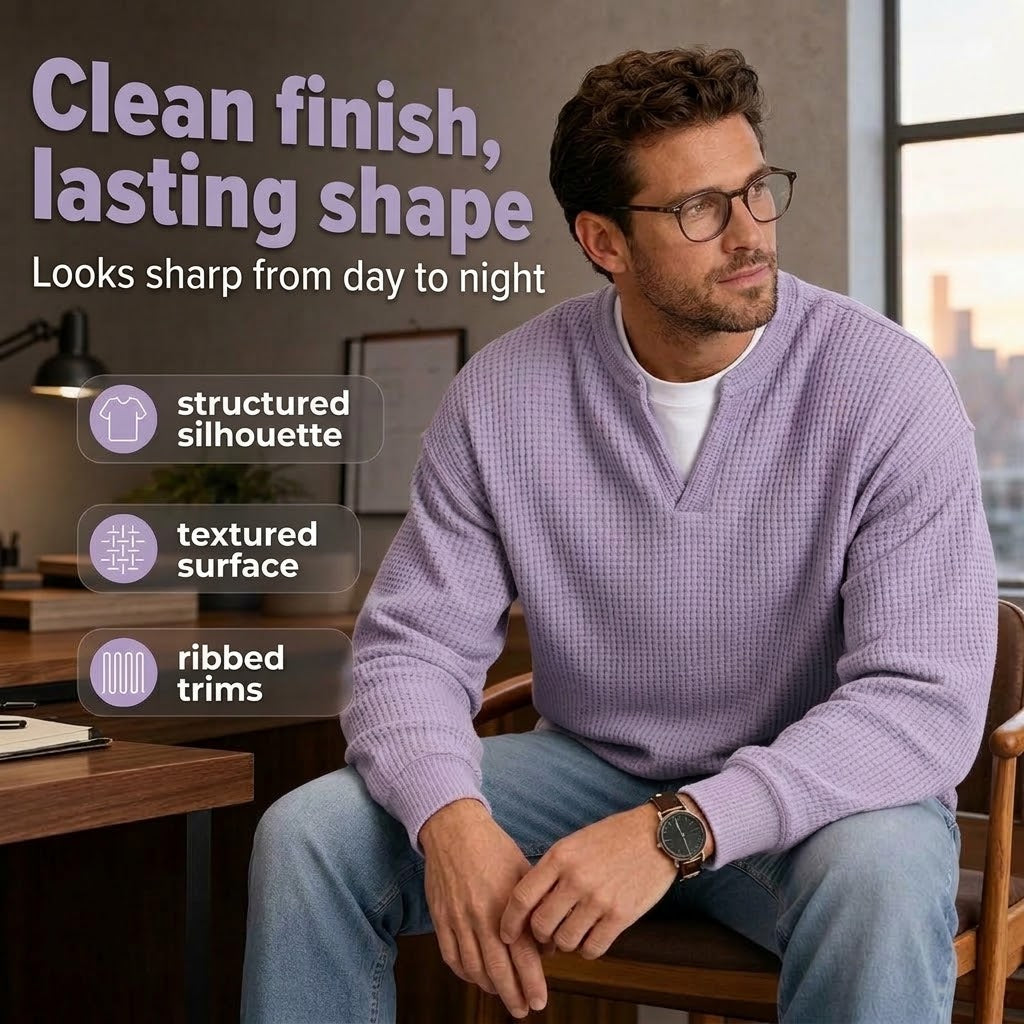 Archie | Double-Layered Waffle Jumper