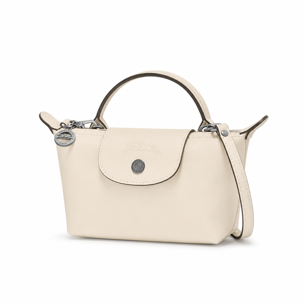 LONGCHAMP MINI LEATHER BAG | WHITE