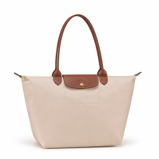 Large Longchamp Tote Bag | Beige