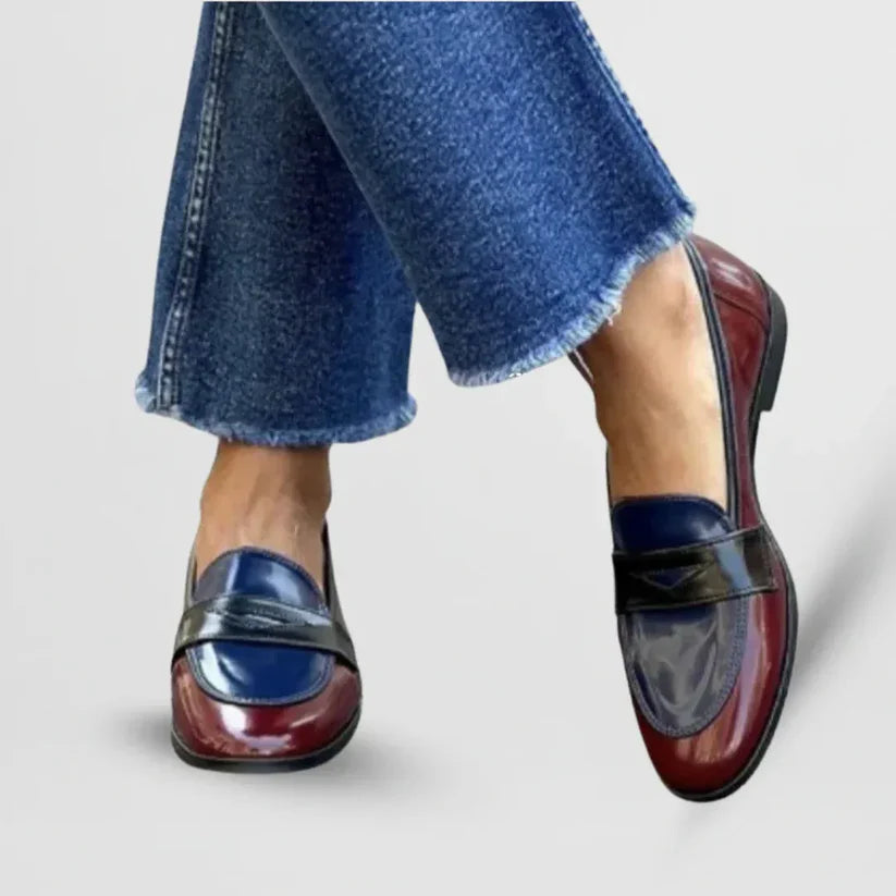 Claudia™ | Two-Tone Design Loafers