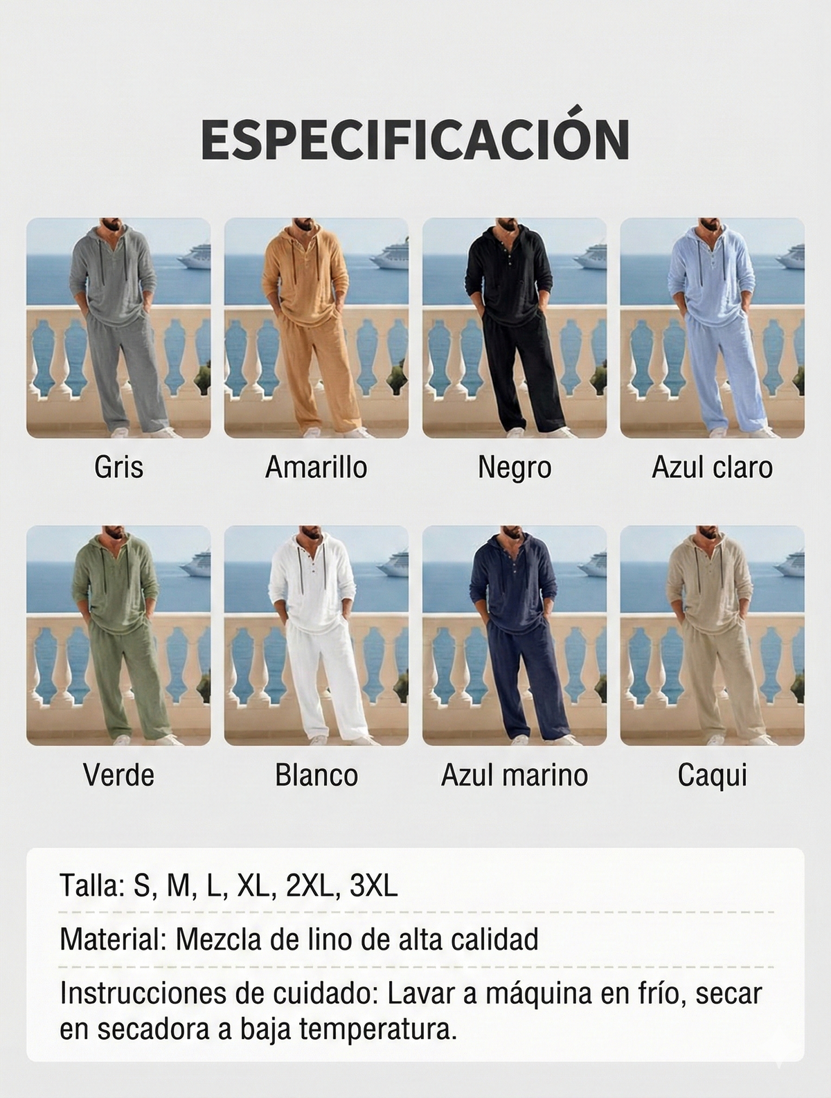 2-piece set: loose hoodie and pants
