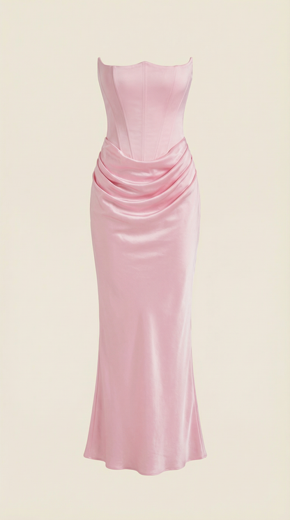 Corset-Style Maxi Dress