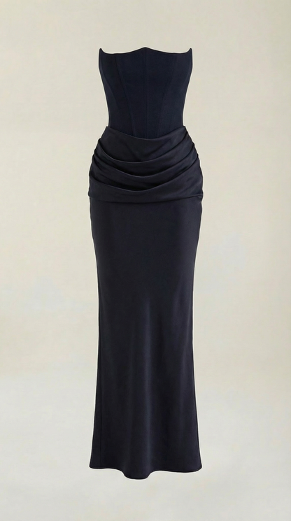 Corset-Style Maxi Dress
