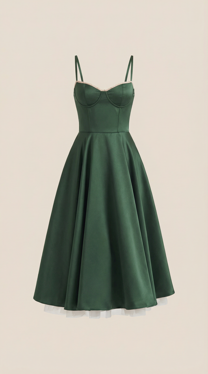 Structured Classic Midi Dress