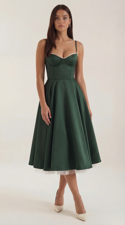 Structured Classic Midi Dress