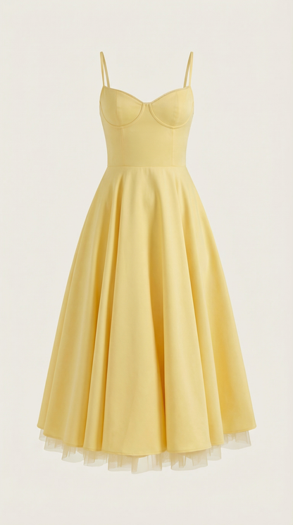 Structured Classic Midi Dress