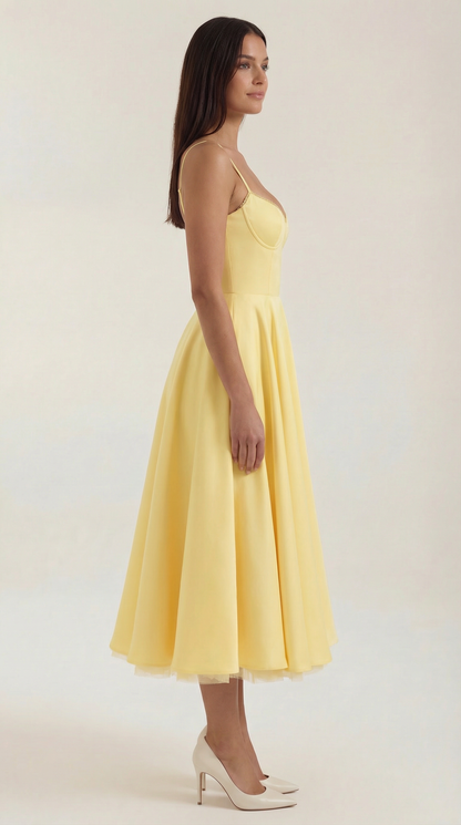 Structured Classic Midi Dress