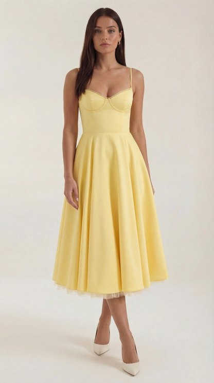 Structured Classic Midi Dress