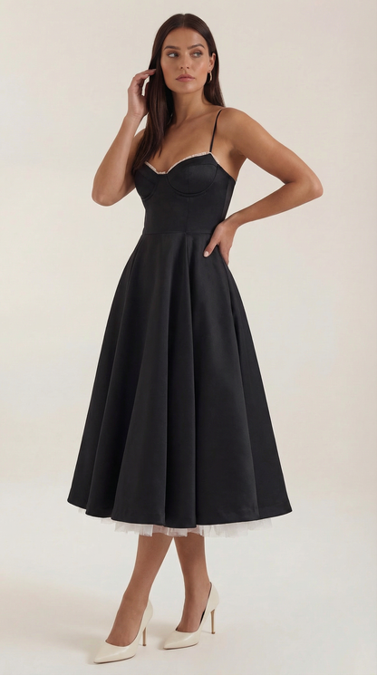 Structured Classic Midi Dress