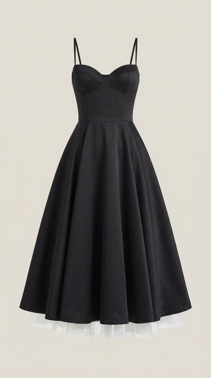 Structured Classic Midi Dress