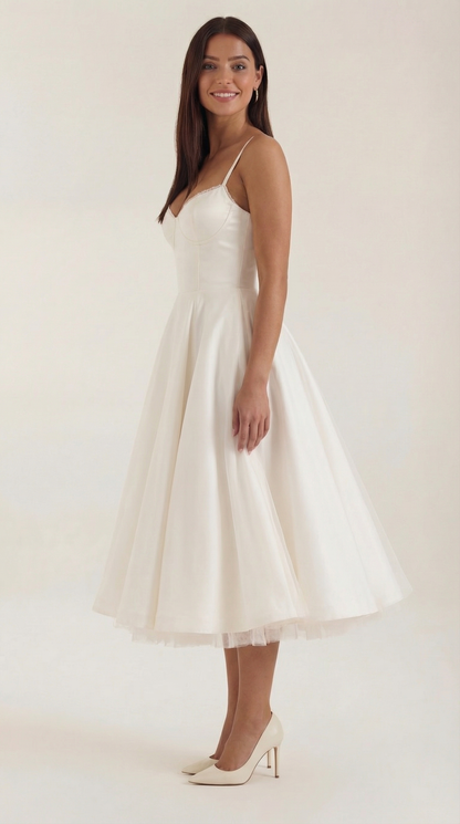 Structured Classic Midi Dress