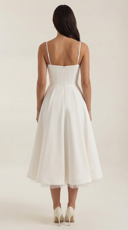 Structured Classic Midi Dress