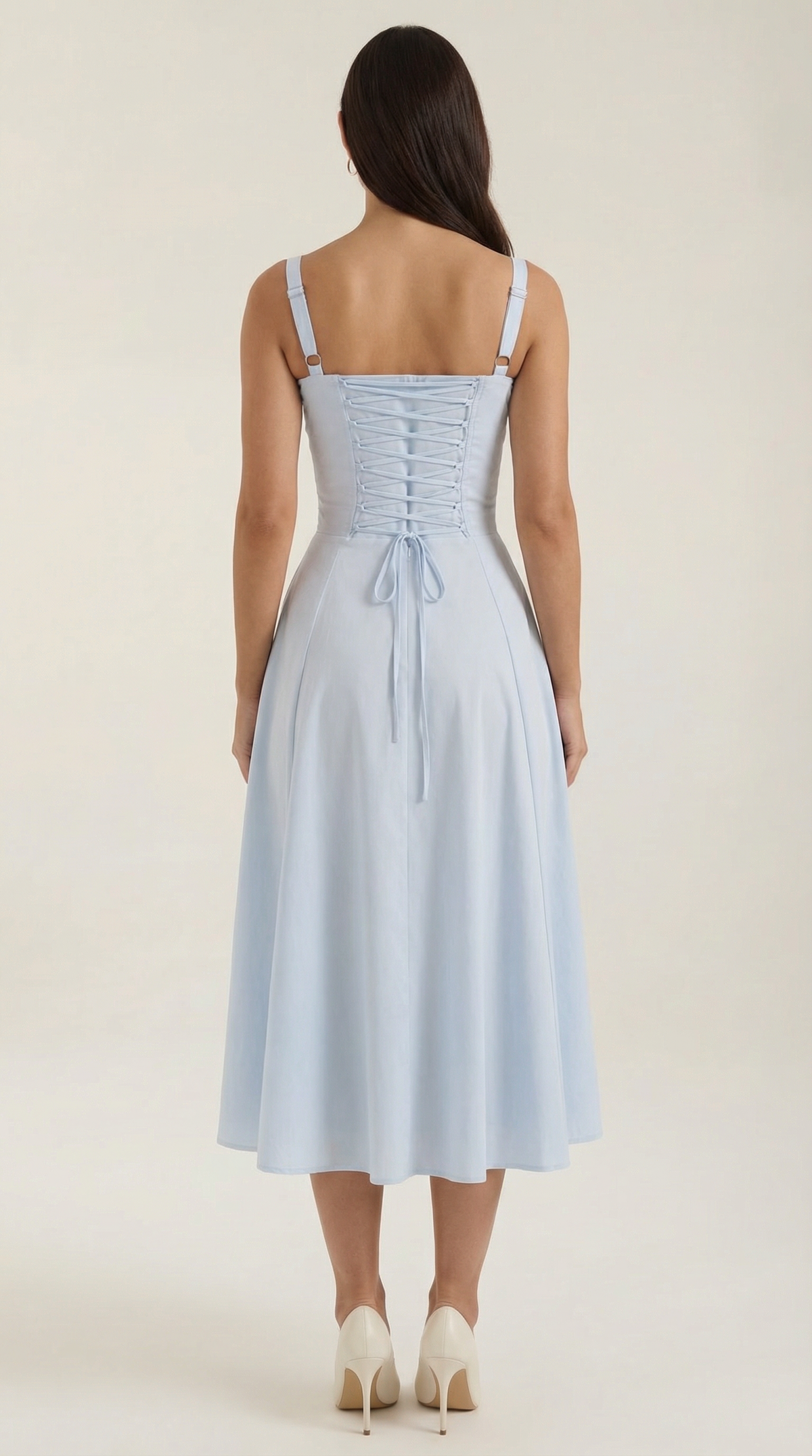 Corset-Style Midi Dress