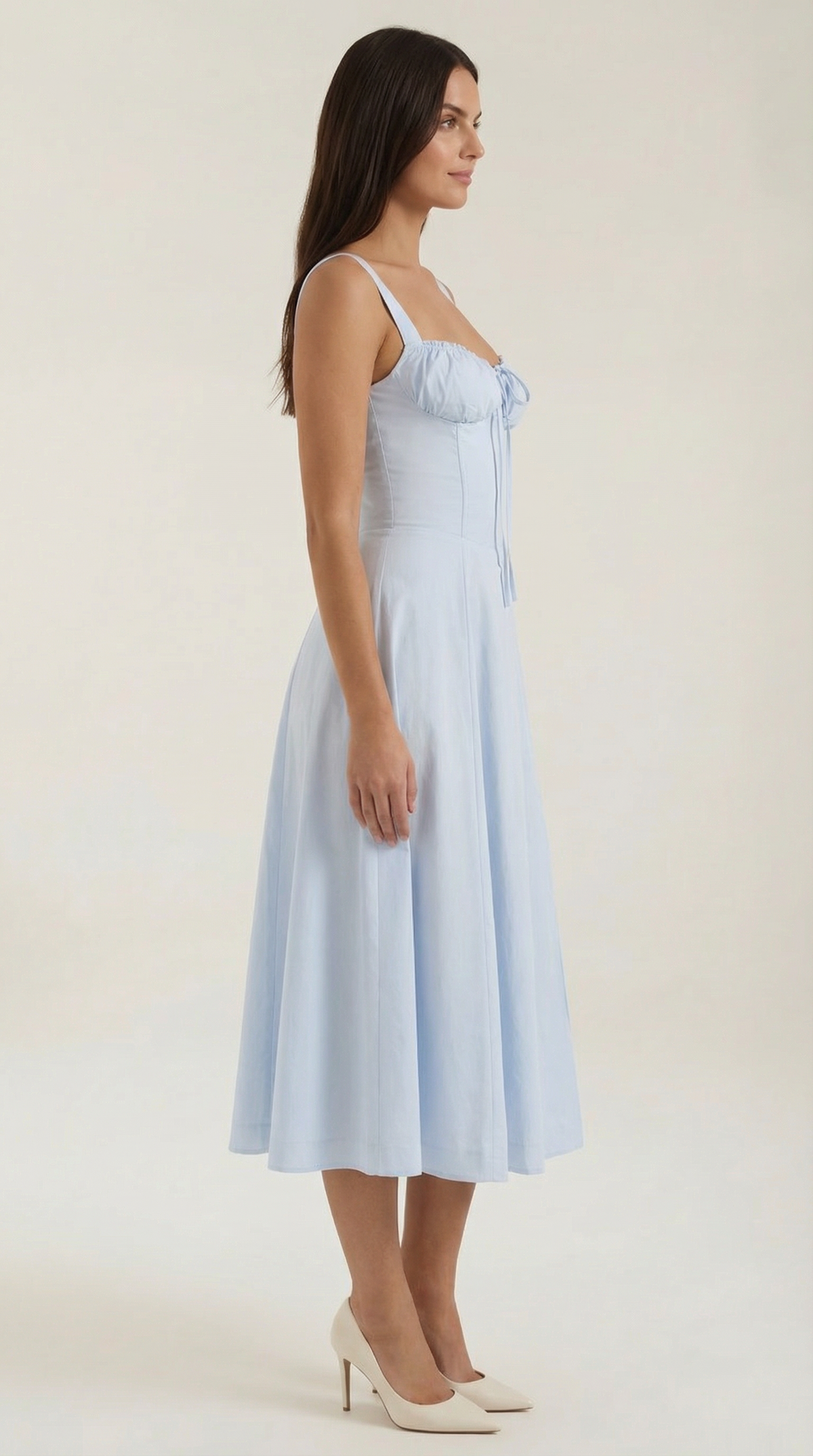 Corset-Style Midi Dress