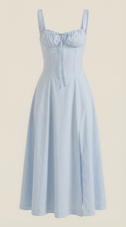 Corset-Style Midi Dress