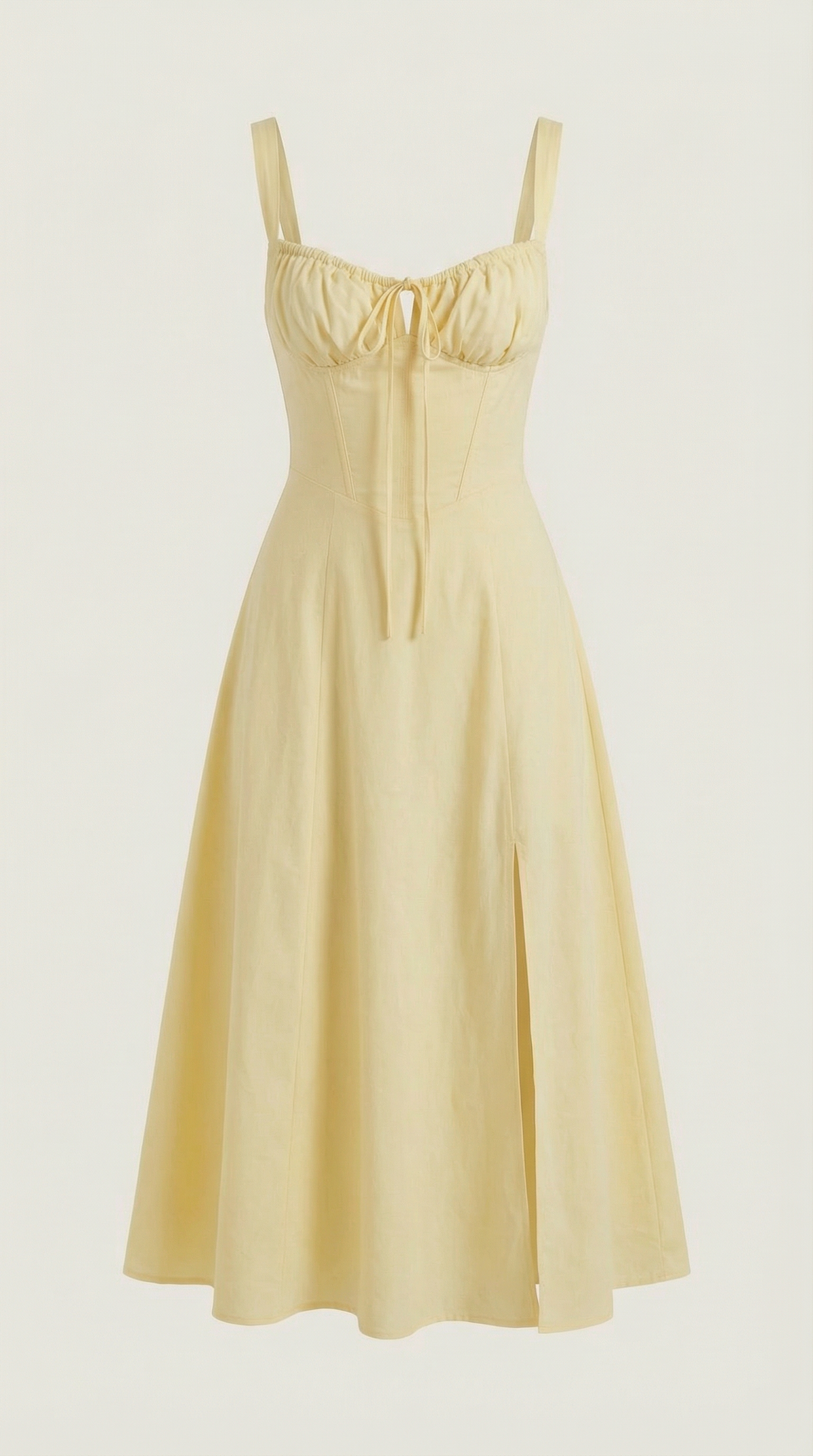 Corset-Style Midi Dress