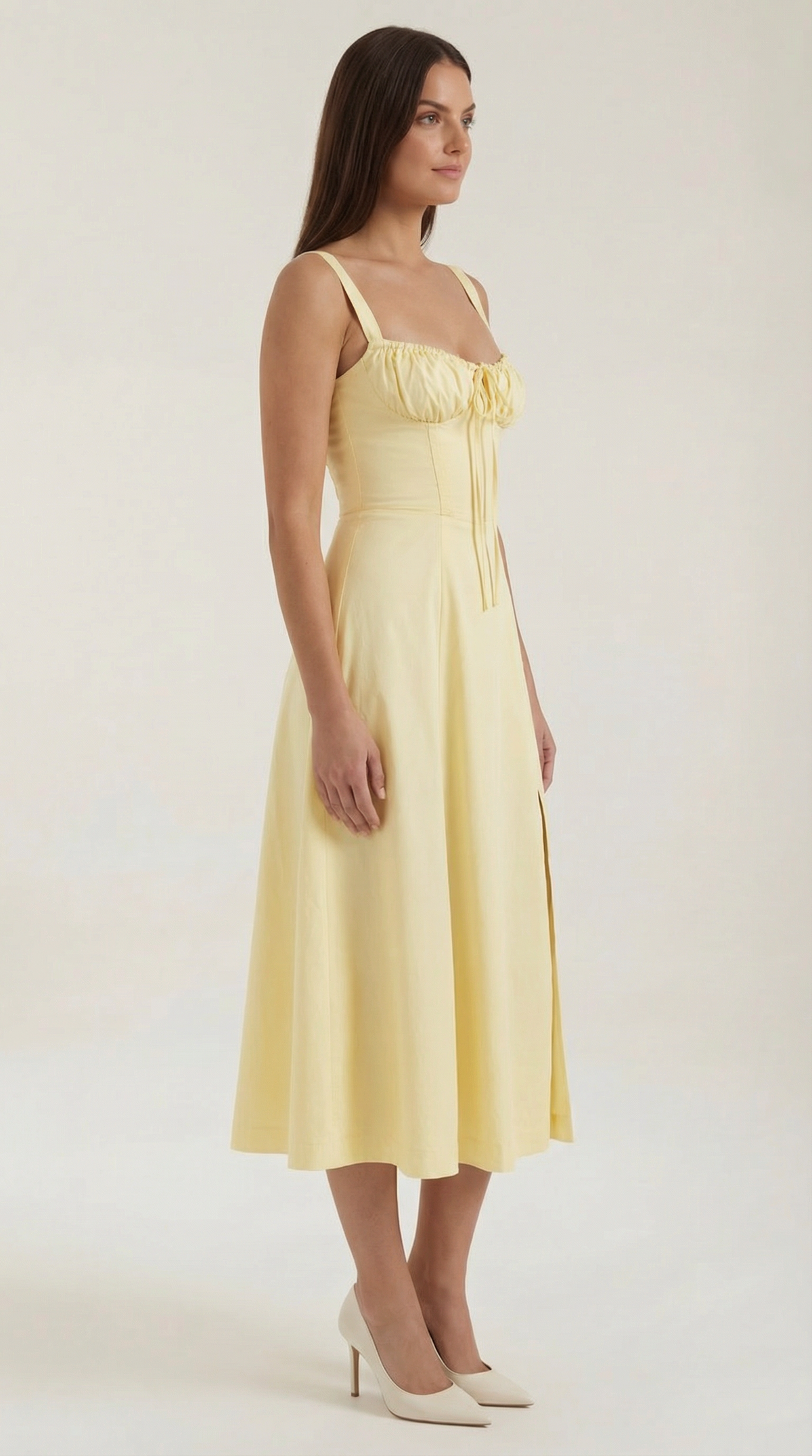 Corset-Style Midi Dress