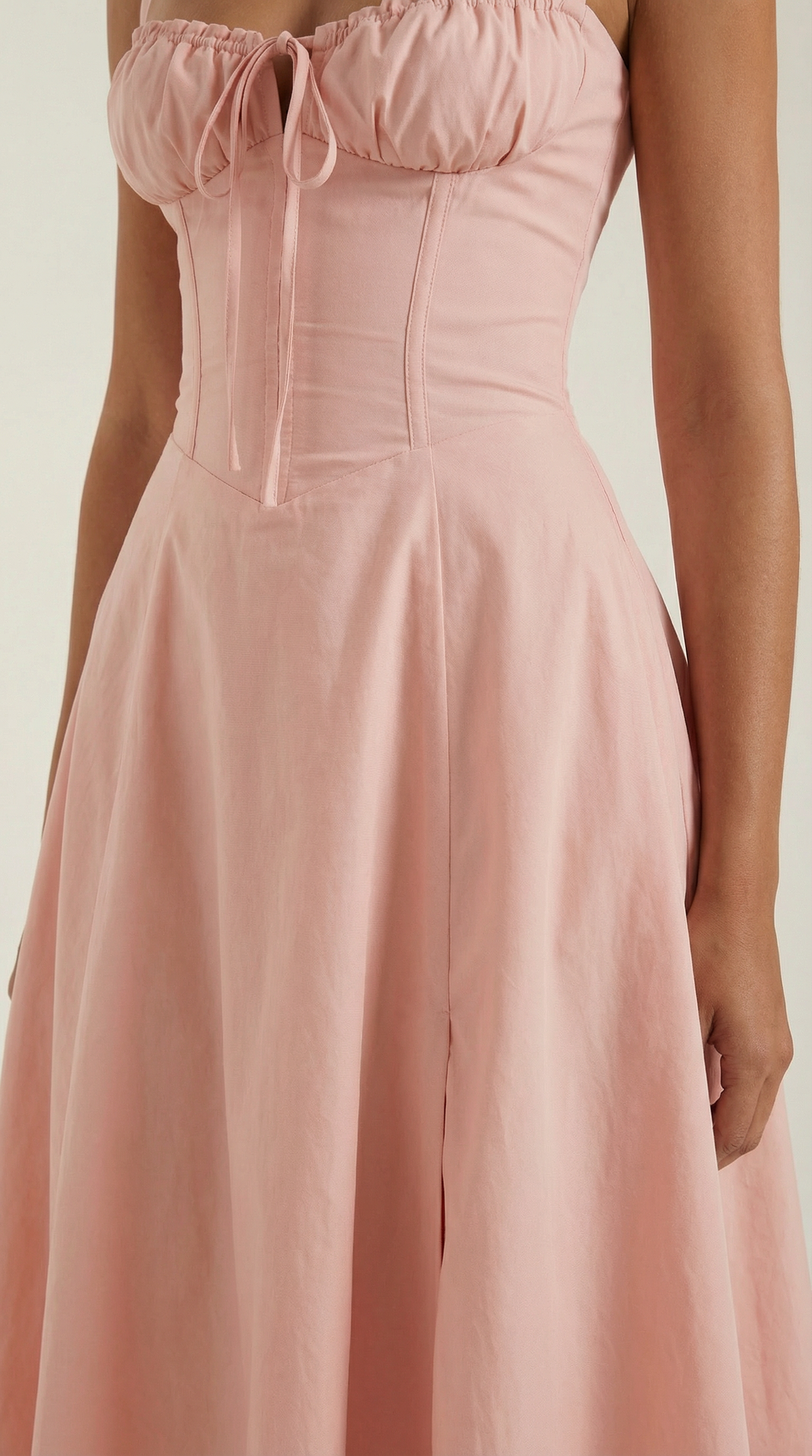 Corset-Style Midi Dress