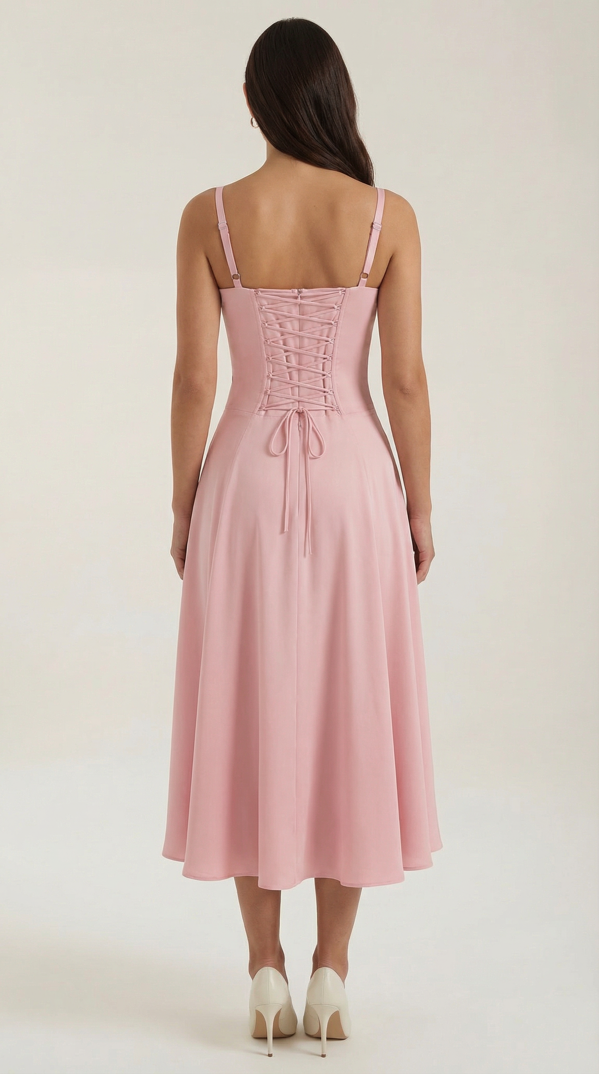 Corset-Style Midi Dress