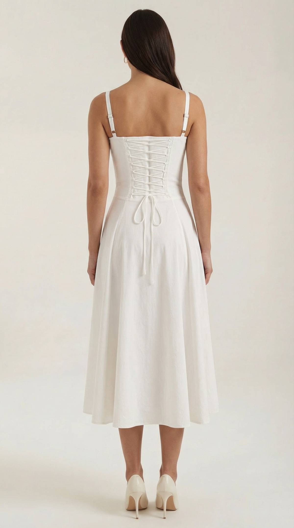 Corset-Style Midi Dress