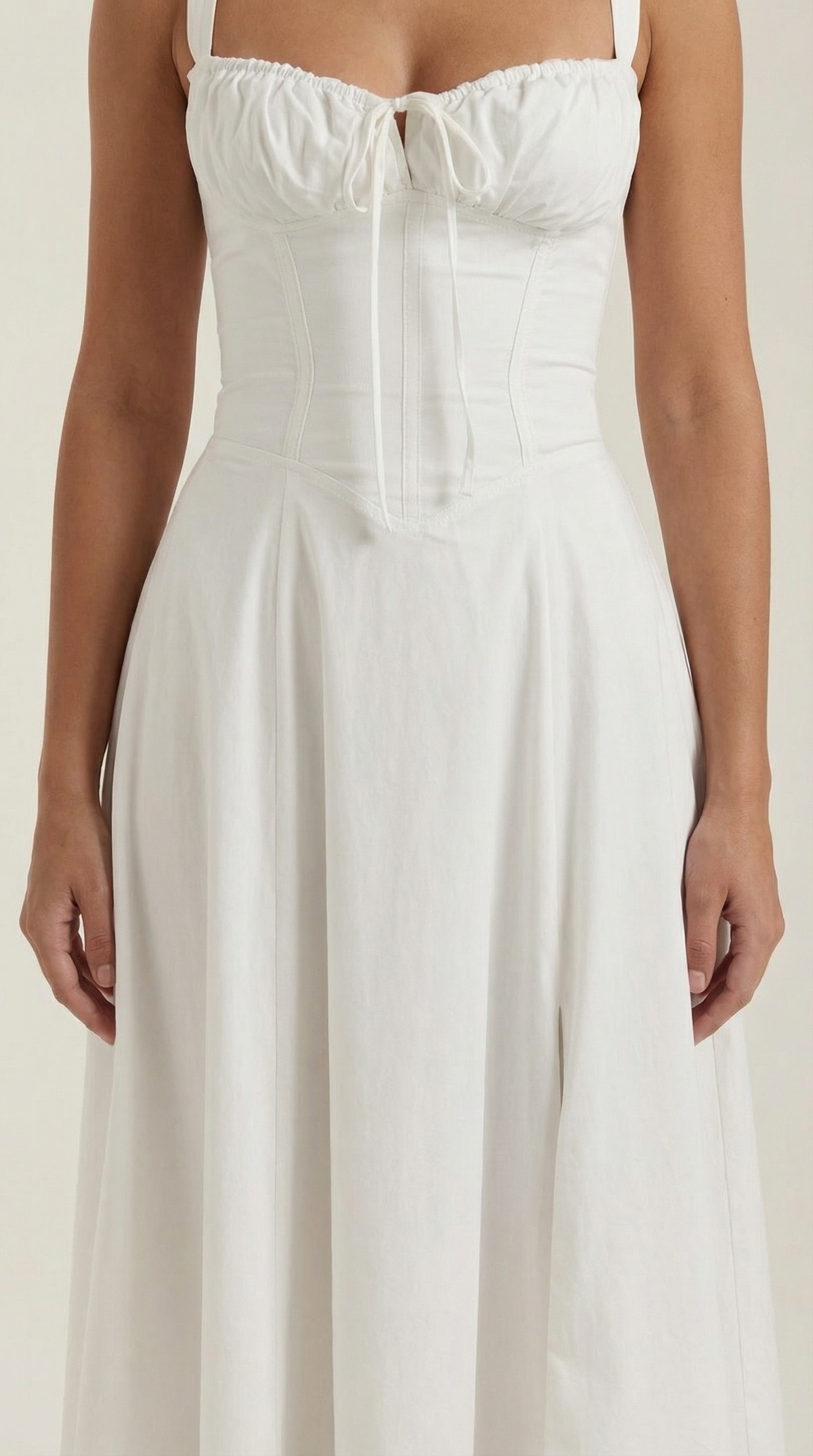 Corset-Style Midi Dress