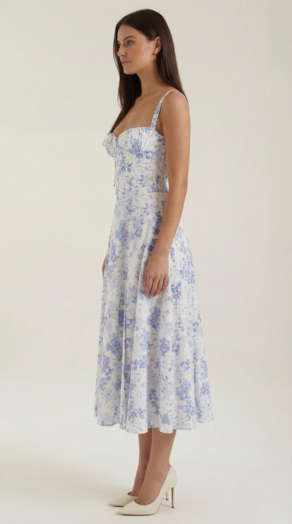 Elegant Floral Print Dress