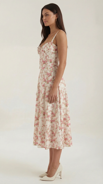 Elegant Floral Print Dress