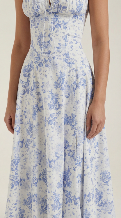 Elegant Floral Print Dress