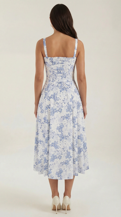 Elegant Floral Print Dress
