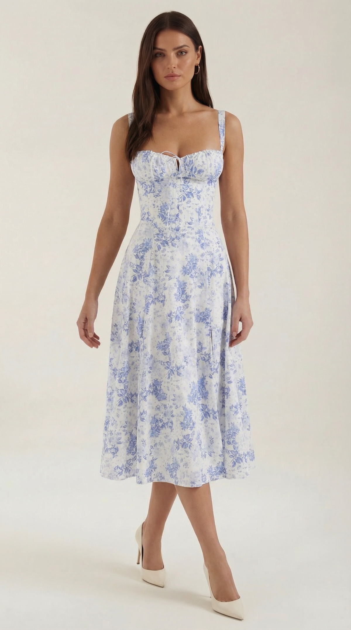 Elegant Floral Print Dress