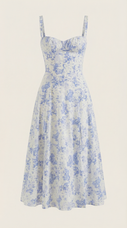 Elegant Floral Print Dress